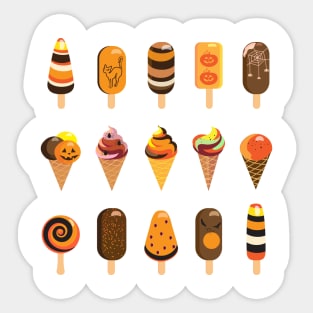 Halloween Ice Cream Sticker